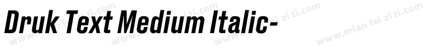 Druk Text Medium Italic字体转换